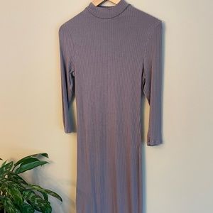 A New Day Dress size small mid length ribbed 3/4 sleeve dress.